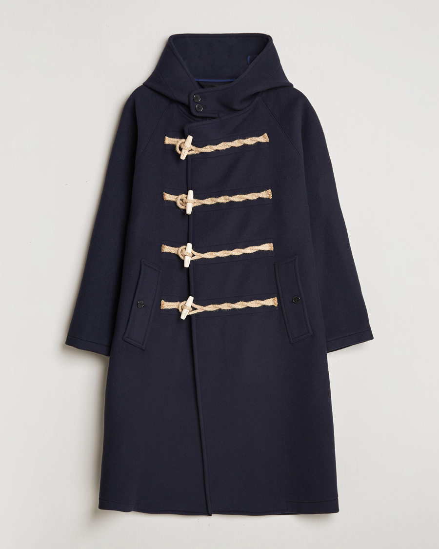 Heren | Jassen | Gloverall | Huxley Duffle Coat Navy