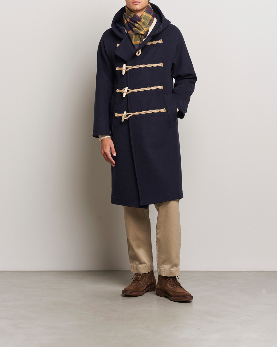 Heren | Jassen | Gloverall | Huxley Duffle Coat Navy