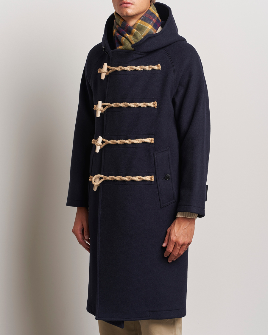 Heren | Jassen | Gloverall | Huxley Duffle Coat Navy