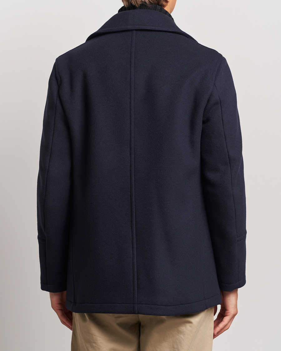Heren | Jassen | Gloverall | Tennyson Peacoat Navy
