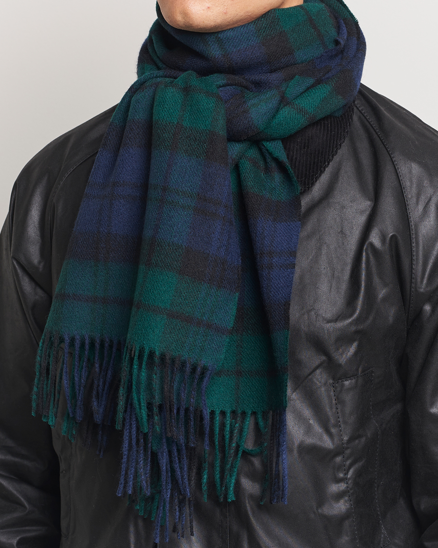 Homme | Gloverall Lambswool Scarf Blackwatch | Gloverall | Lambswool Scarf Blackwatch