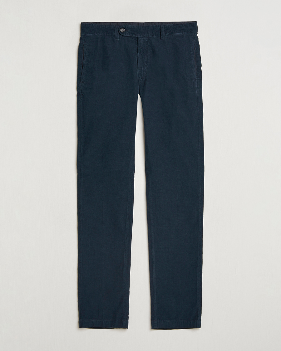 Heren | Broeken | Massimo Alba | Baby Corduroy Trousers Navy