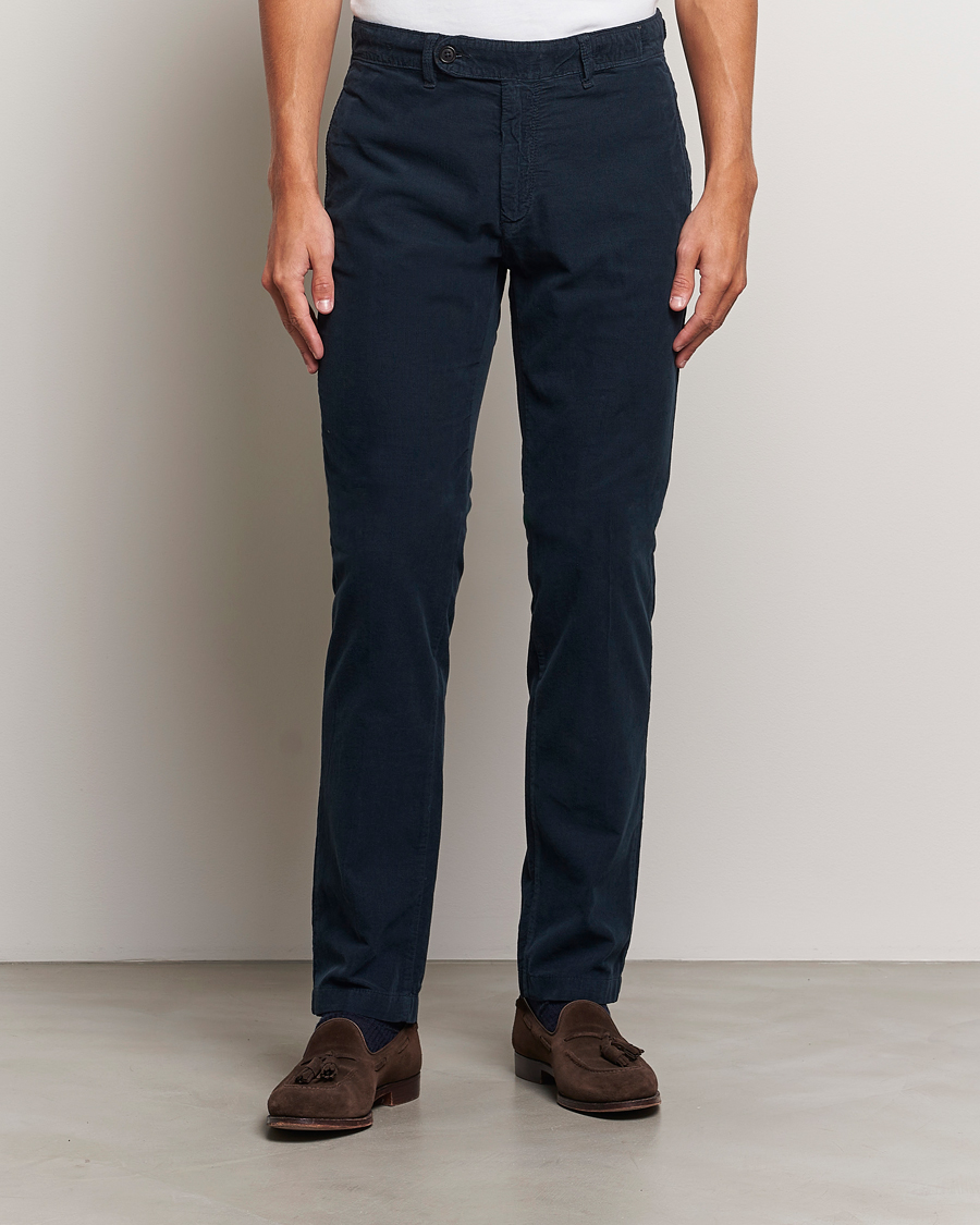 Heren | Broeken | Massimo Alba | Baby Corduroy Trousers Navy