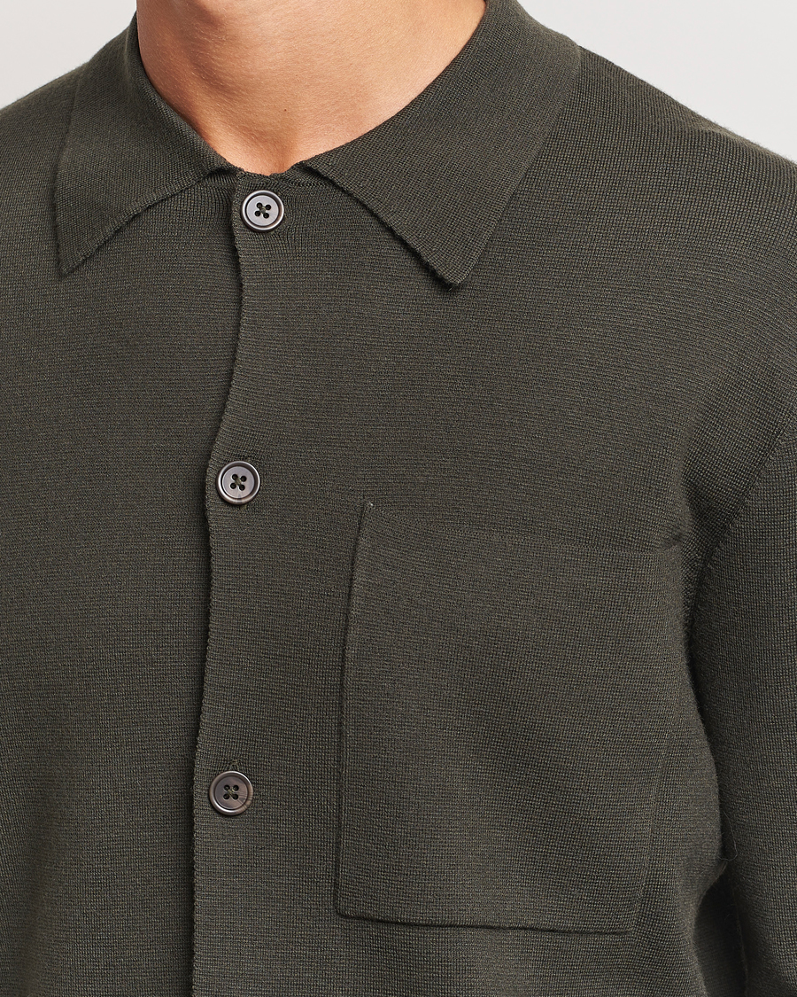 Homme | Pulls Et Tricots | NN07 | Jonas Cotton/Modal Cardigan Dark Army
