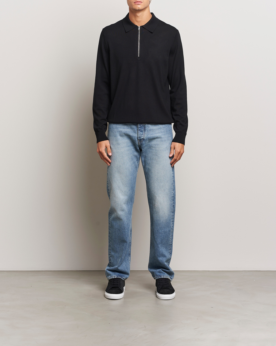 Heren | Truien | NN07 | Sergio Half Zip Black