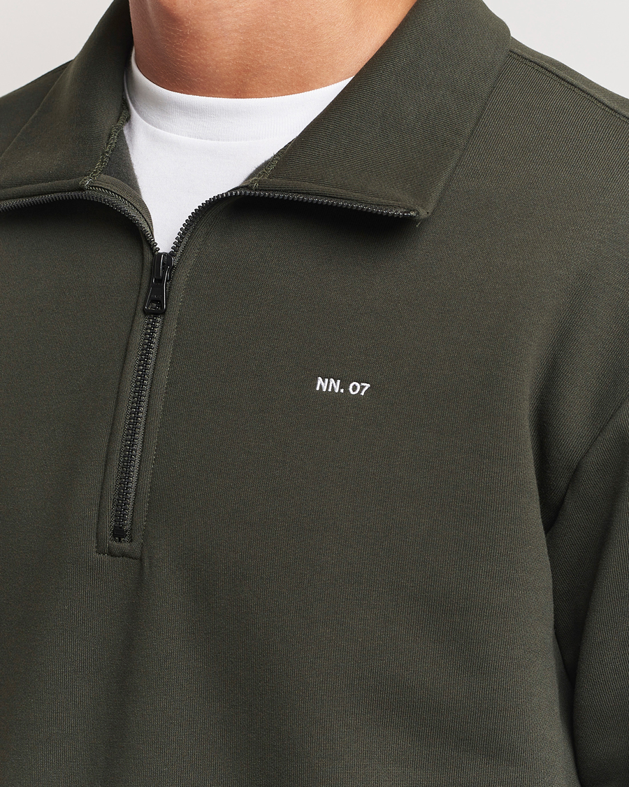 Homme | Pulls Et Tricots | NN07 | Briggs Half Zip Sweatshirt Dark Army
