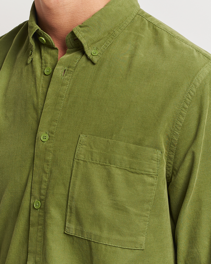 Heren | Overhemden | NN07 | Arne Baby Cord Shirt Cedar Green