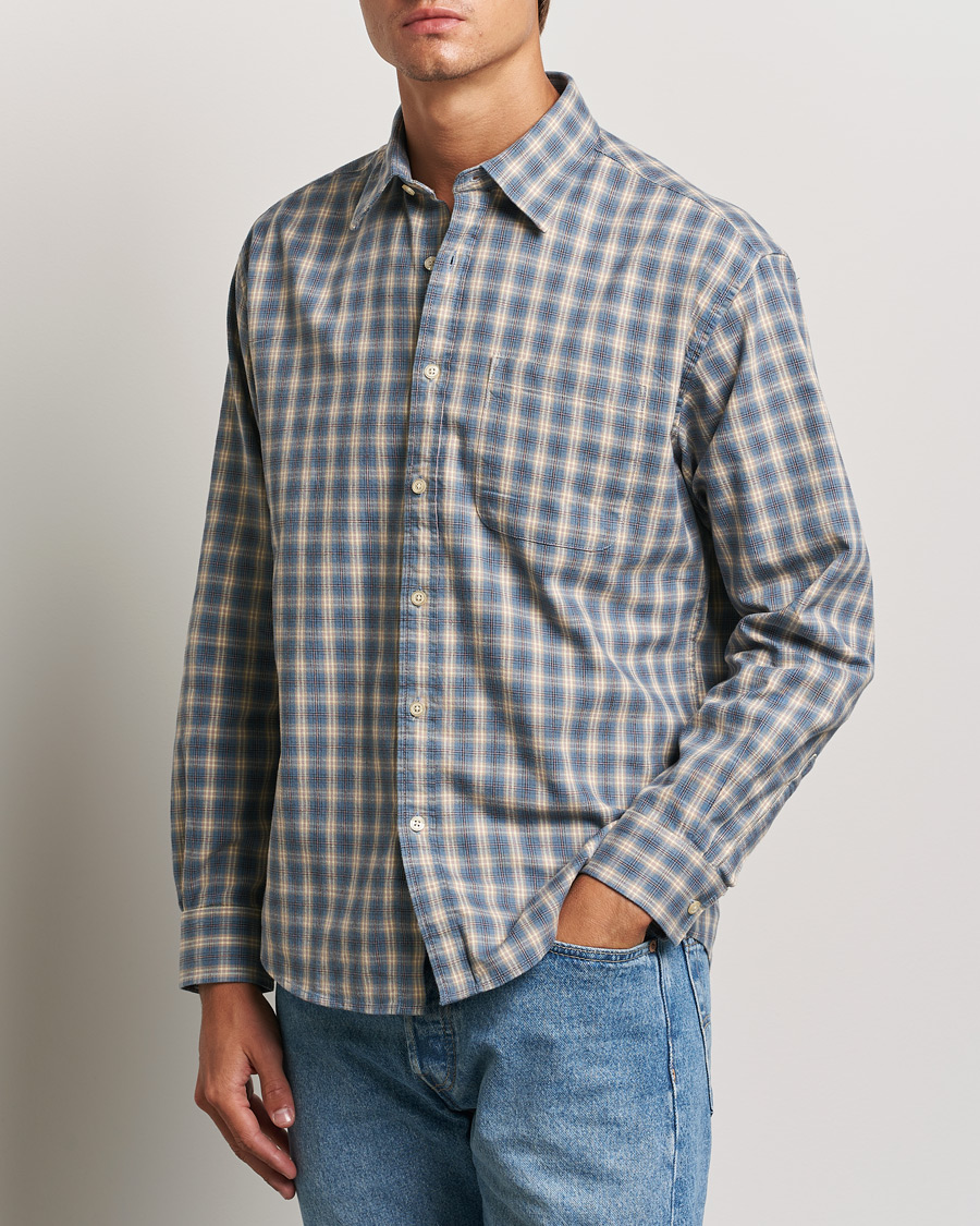 Homme | Chemises | NN07 | Deon Flannel Shirt Blue Multi