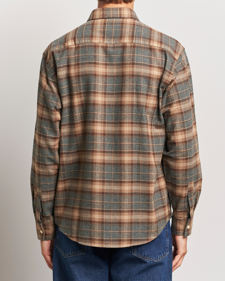 Homme | Chemises | NN07 | Deon Flannel Shirt Brown/Grey