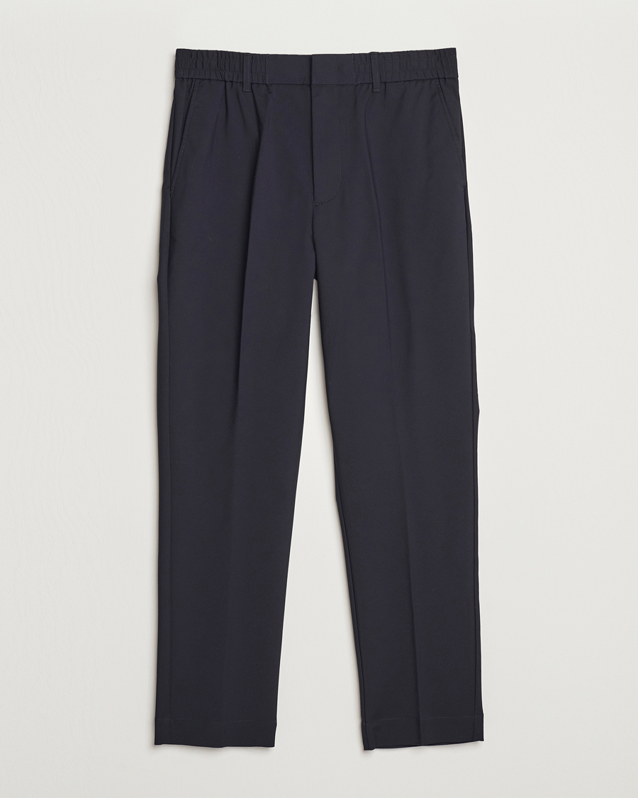 Heren | Broeken | NN07 | Billie Drawstring Trousers Navy Blue