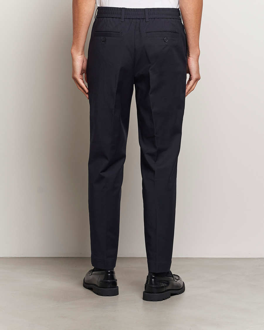 Heren | Broeken | NN07 | Billie Drawstring Trousers Navy Blue
