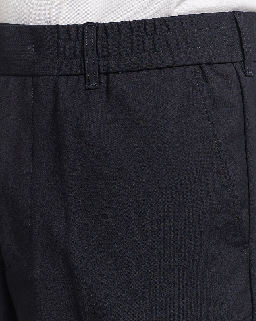 Heren | Broeken | NN07 | Billie Drawstring Trousers Navy Blue