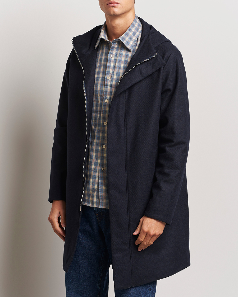 Homme | Manteaux Et Vestes | NN07 | Knox Hooded Coat Navy Blue