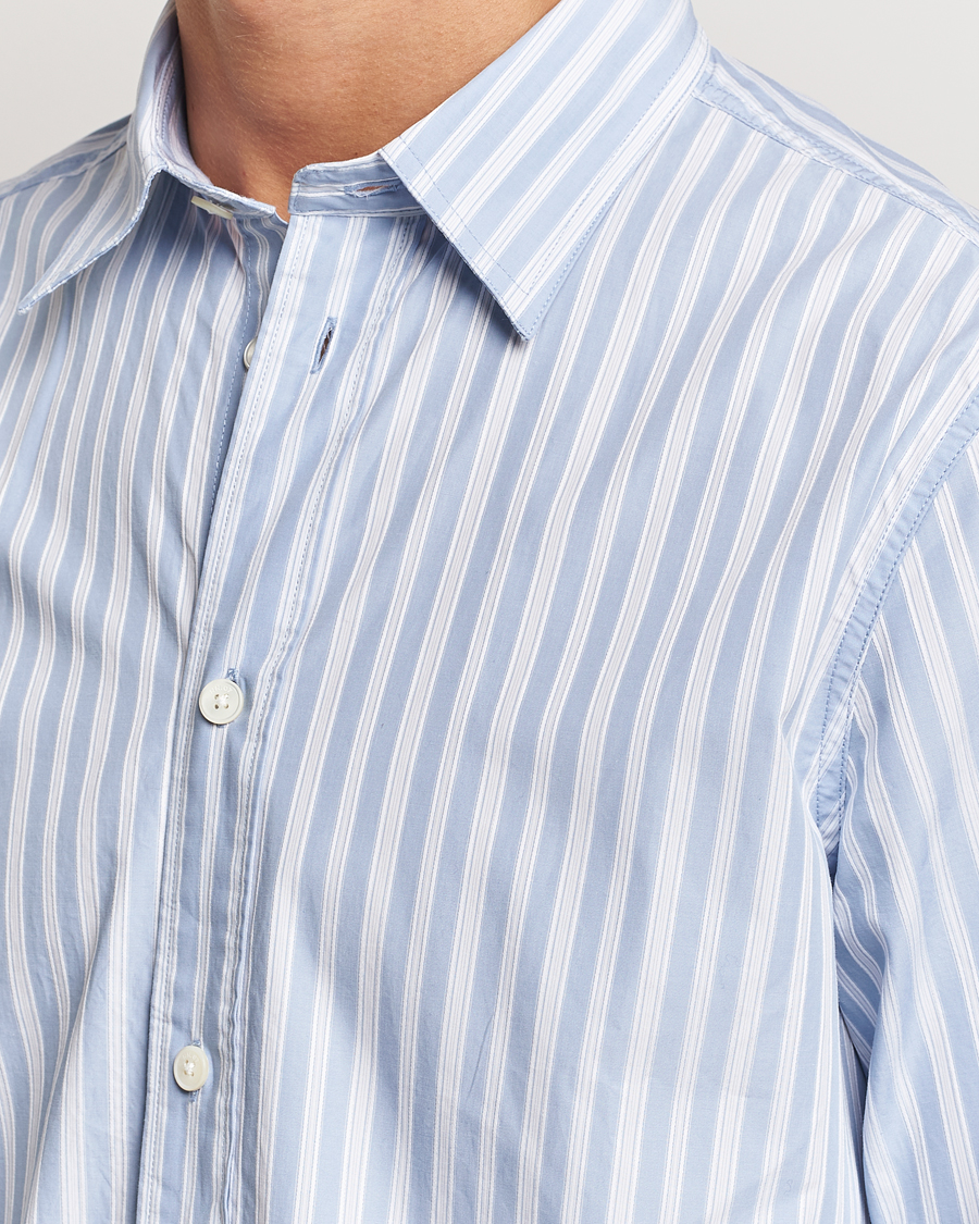 Heren | Overhemden | NN07 | Colby Poplin Striped Shirt Blue/White