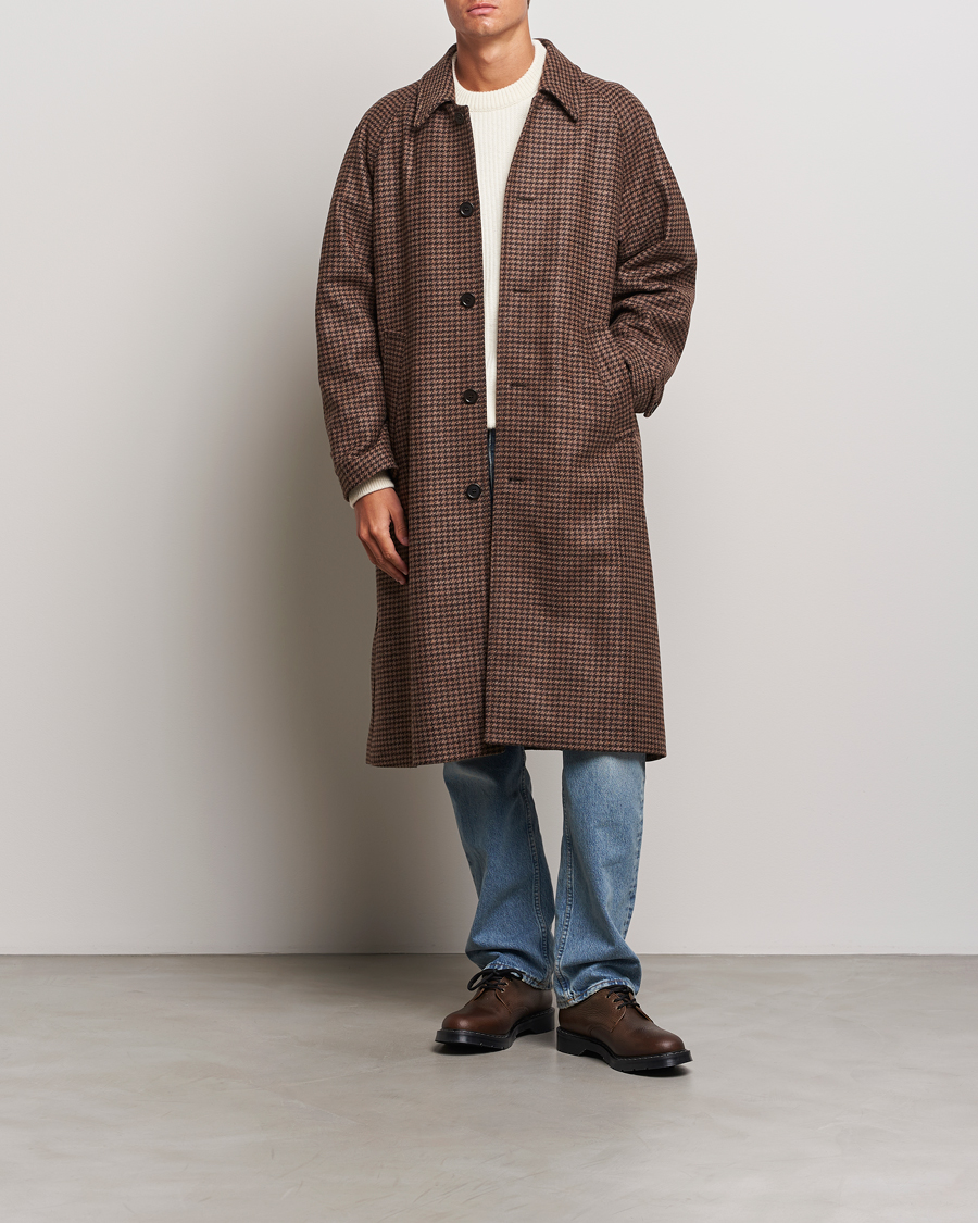 Homme | Manteaux Et Vestes | Nudie Jeans | Will Dogtooth Check Coat Brown
