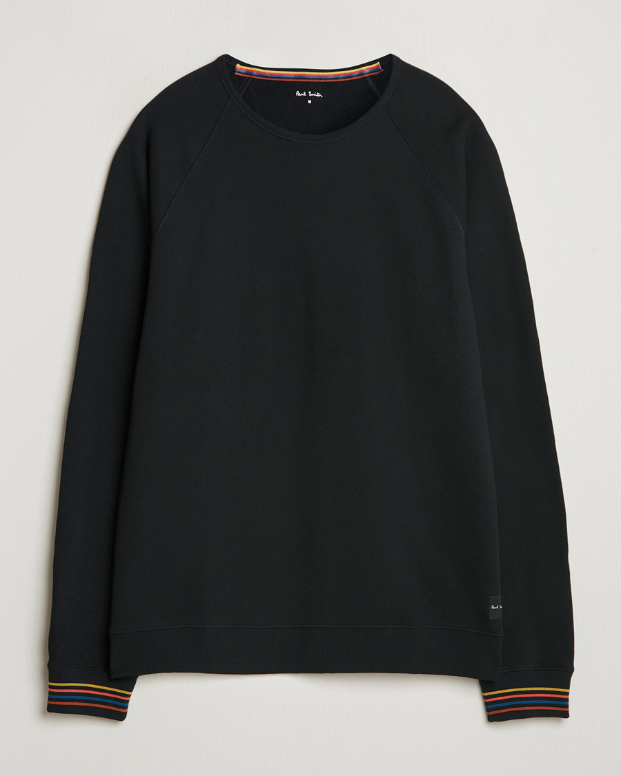 Homme | Pulls Et Tricots | Paul Smith | Artist Rib Crew Neck Sweatshirt Black