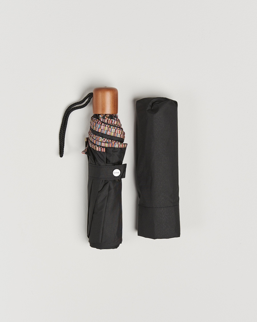 Heren | Paraplu's | Paul Smith | Telescopic Umbrella Black