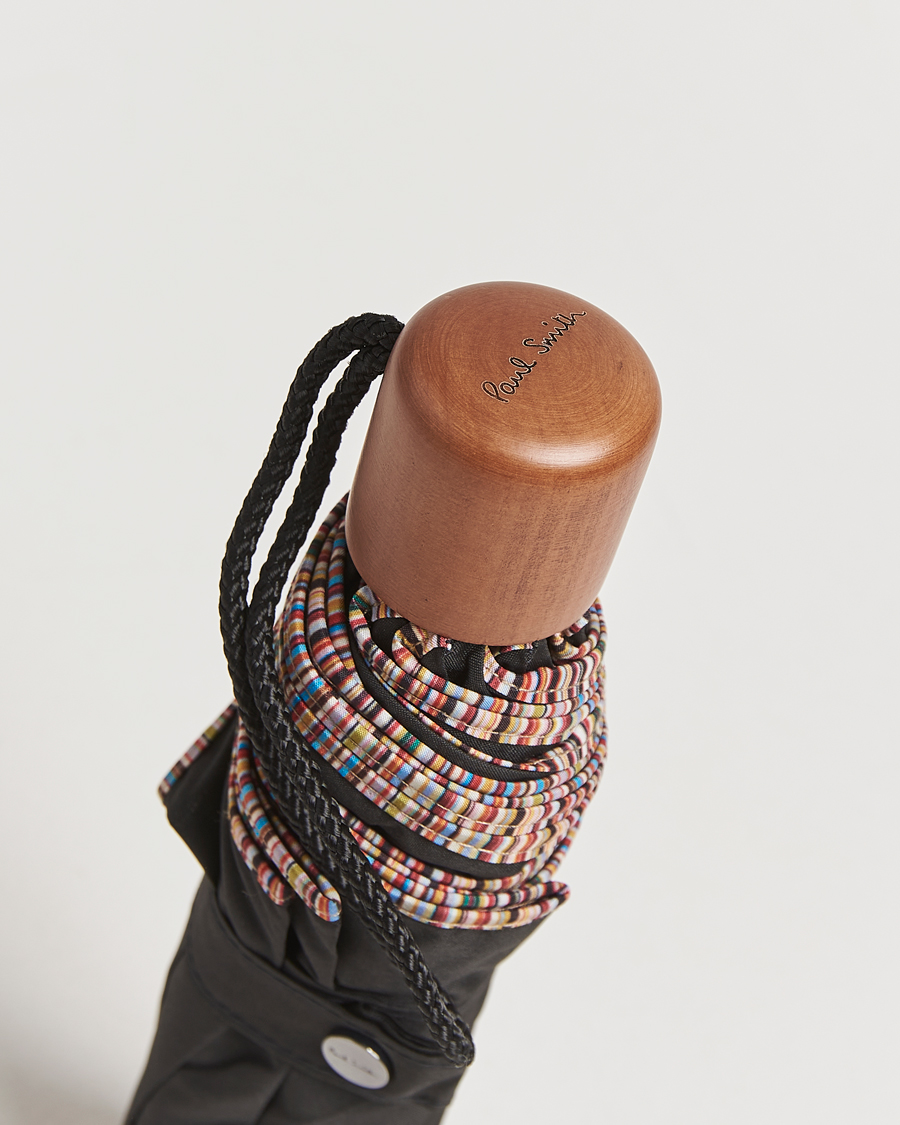 Heren | Paraplu's | Paul Smith | Telescopic Umbrella Black