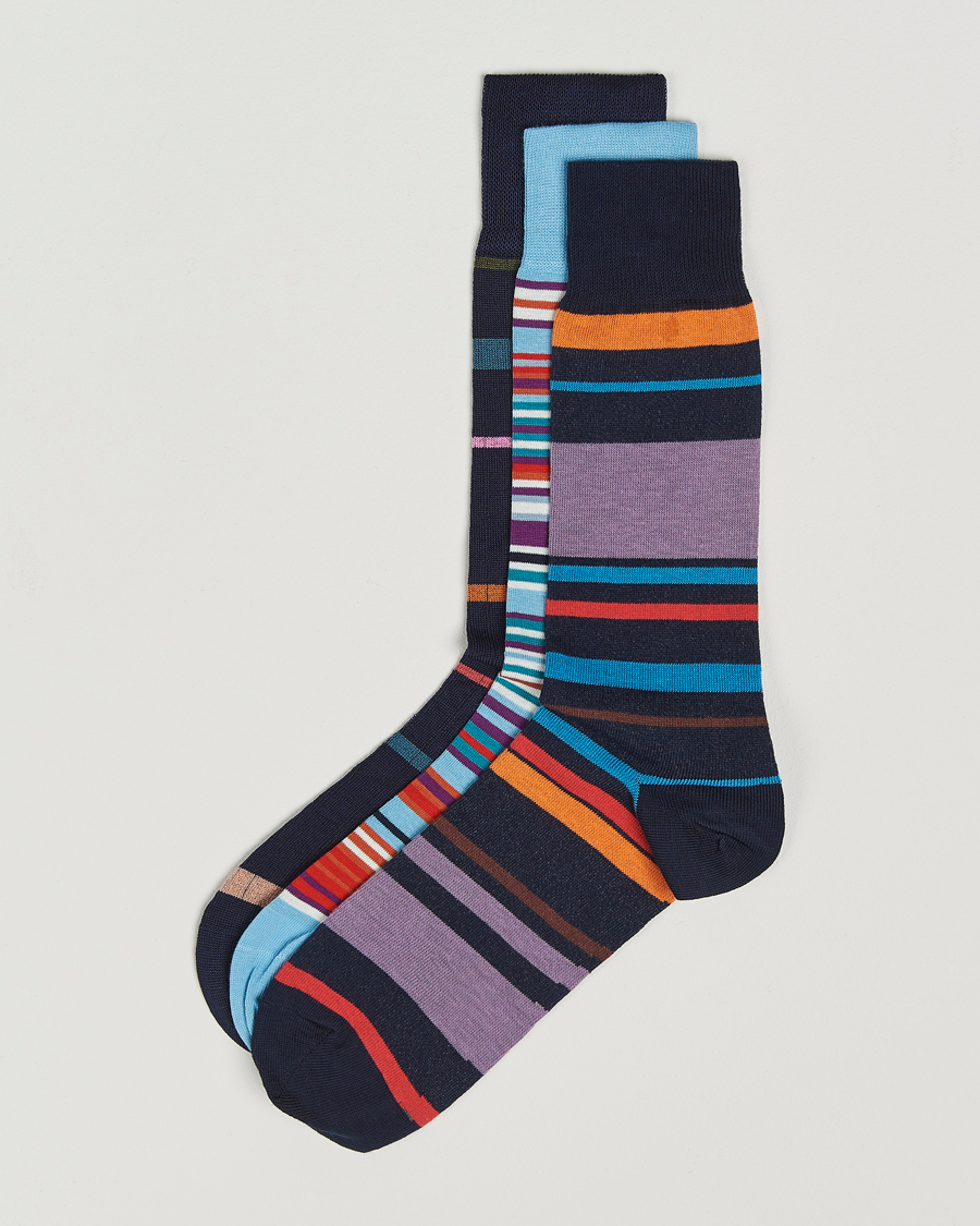 Homme | Sous-Vêtements Et Chaussettes | Paul Smith | 3-Pack Striped Socks Multi