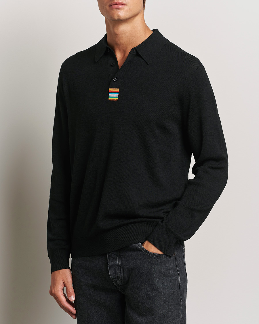 Homme | Pulls Et Tricots | Paul Smith | Merino Knitted Polo Black