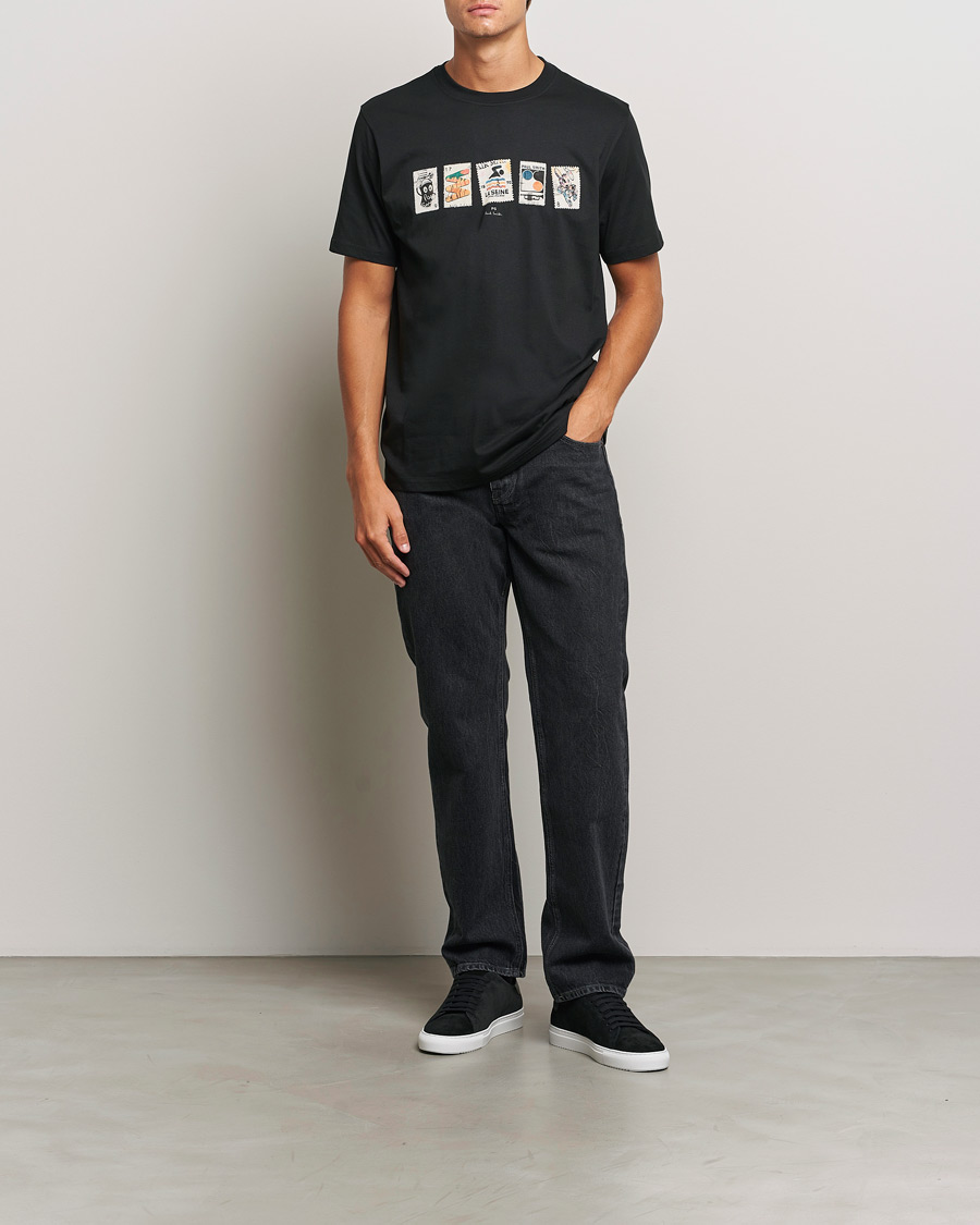 Heren | T-shirts | PS Paul Smith | Stamps Crew Neck T-Shirt Black