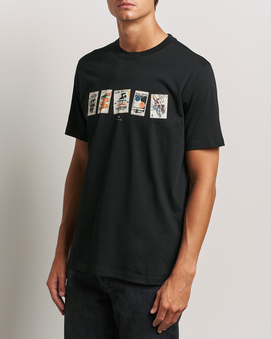 Heren | T-shirts | PS Paul Smith | Stamps Crew Neck T-Shirt Black