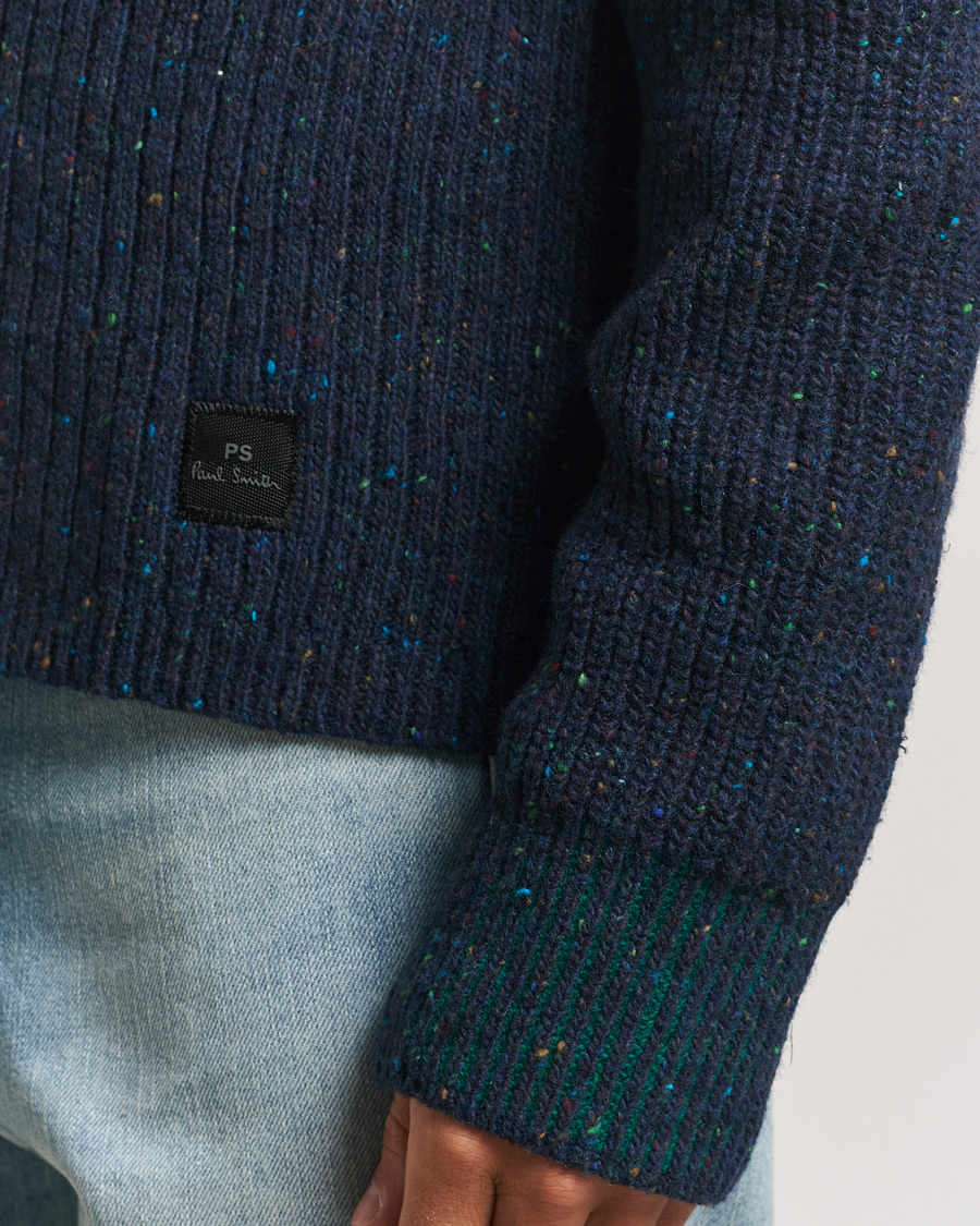 Heren | Truien | PS Paul Smith | Wool Half Zip Navy