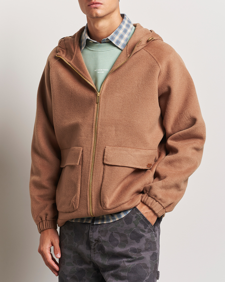 Homme | Manteaux Et Vestes | Drôle de Monsieur | La Veste Capuche Wool Camel
