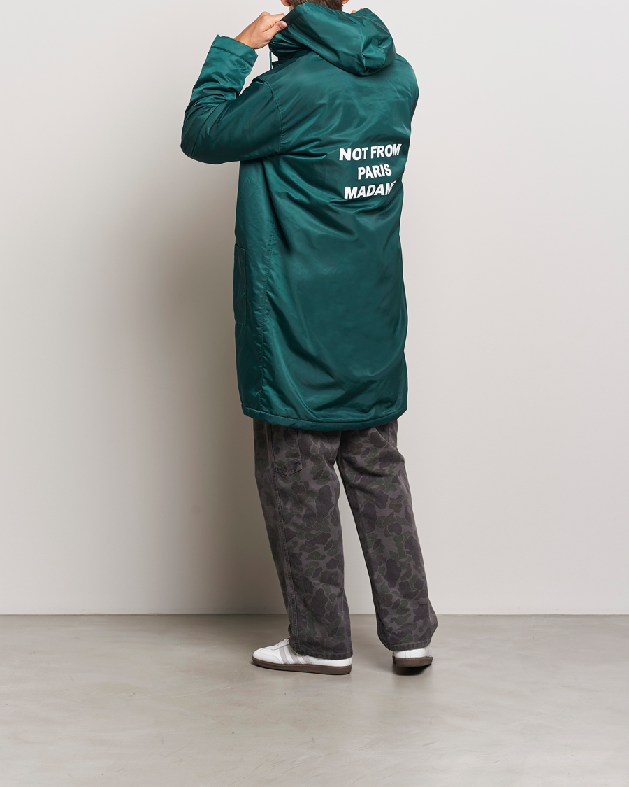 Homme | Manteaux Et Vestes | Drôle de Monsieur | La Parka Slogan Coat Dark Green