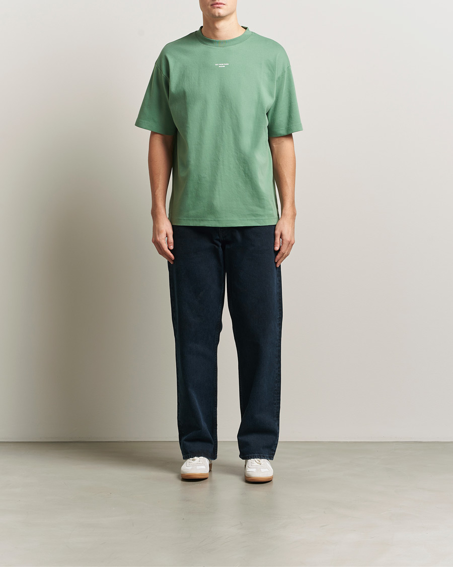 Homme | T-shirts | Drôle de Monsieur | Classic Slogan T-Shirt Water Green