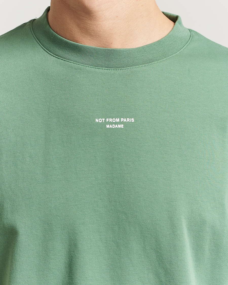 Homme | T-shirts | Drôle de Monsieur | Classic Slogan T-Shirt Water Green