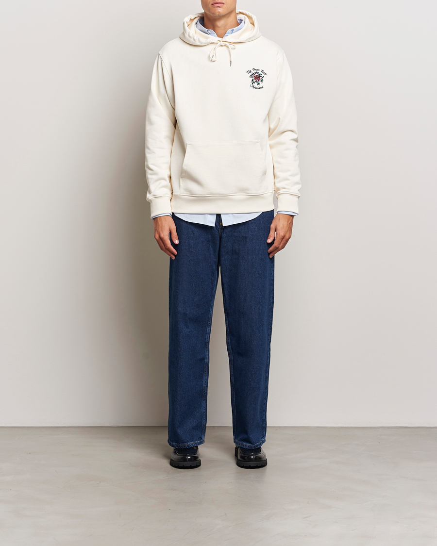Homme | Pulls Et Tricots | Drôle de Monsieur | Flower Slogan Hoodie Cream