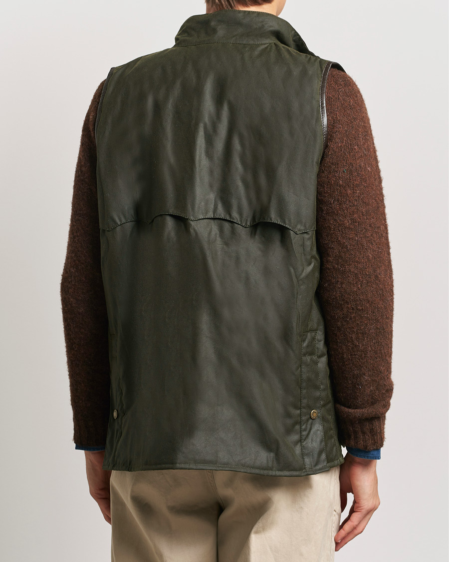 Homme | Manteaux Et Vestes | Baracuta | x Barbour Wax Gilet Olive