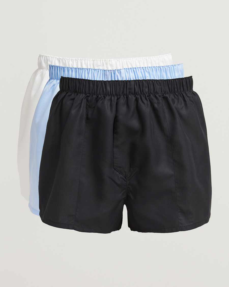Homme | Sous-Vêtements Et Chaussettes | CDLP | 3-Pack Boxer Shorts Slim Black/White/Sky Blue