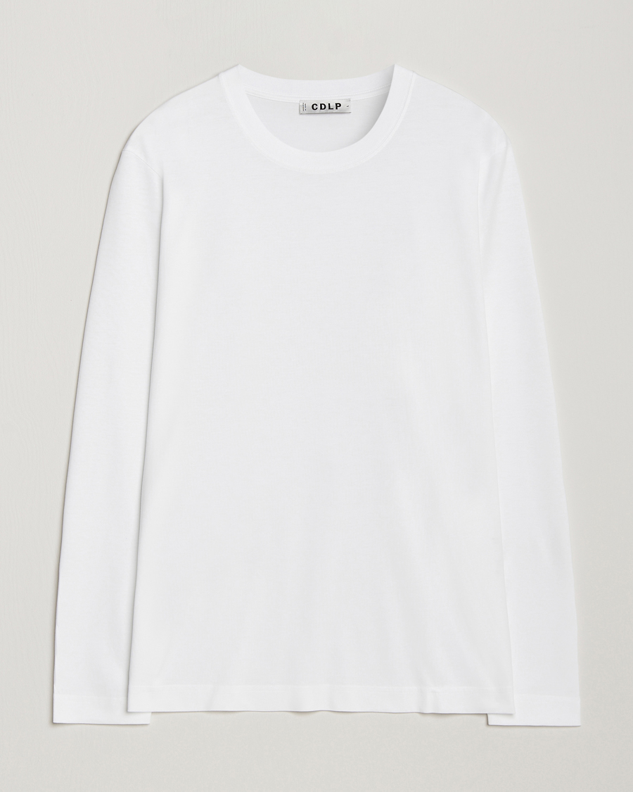 Homme | T-shirts | CDLP | Midweight Long Sleeve T-Shirt White