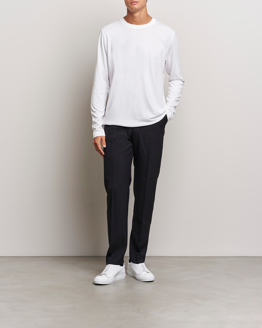 Heren | T-shirts | CDLP | Midweight Long Sleeve T-Shirt White