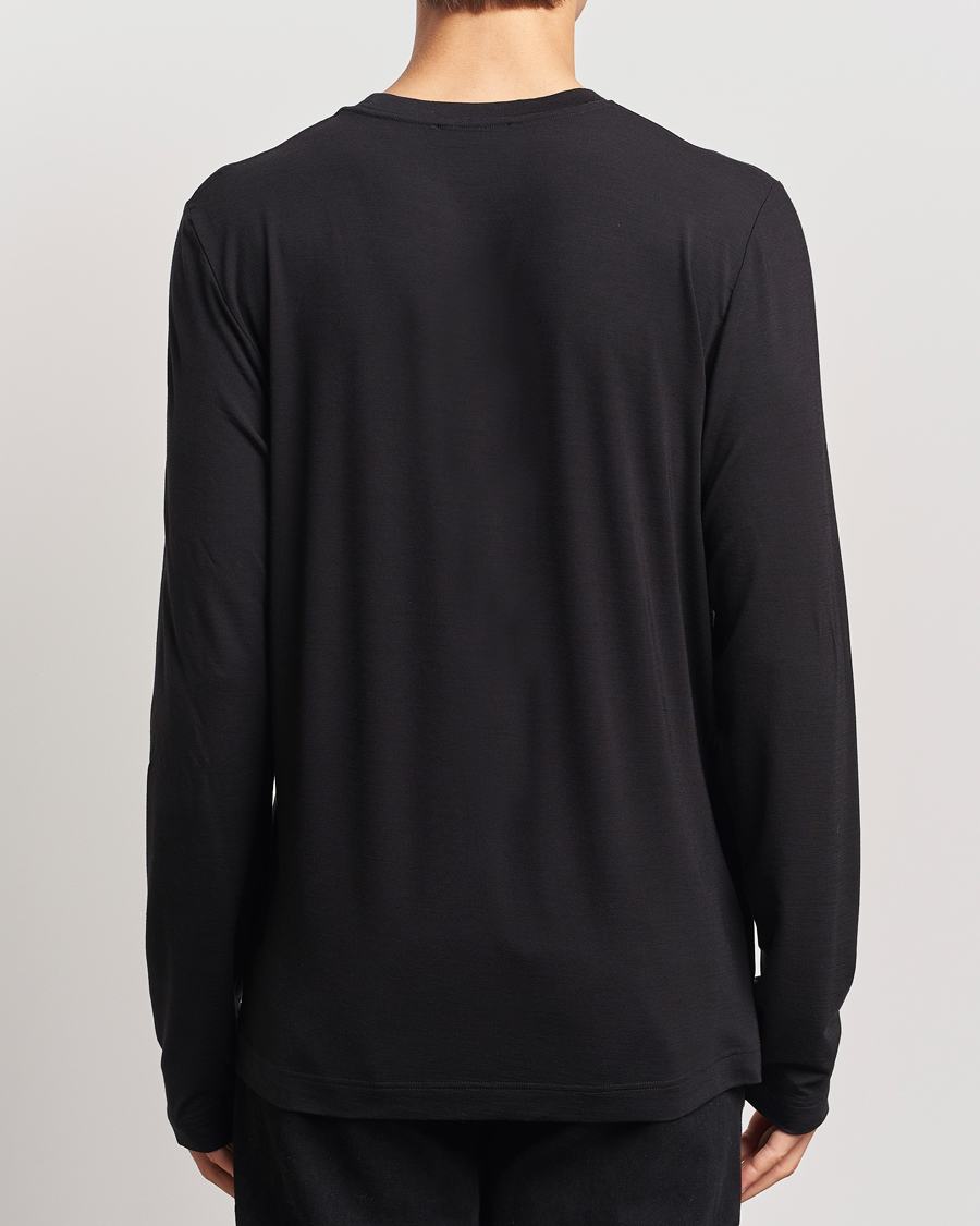 Heren | T-shirts | CDLP | Wool Long Sleeve T-Shirt Black