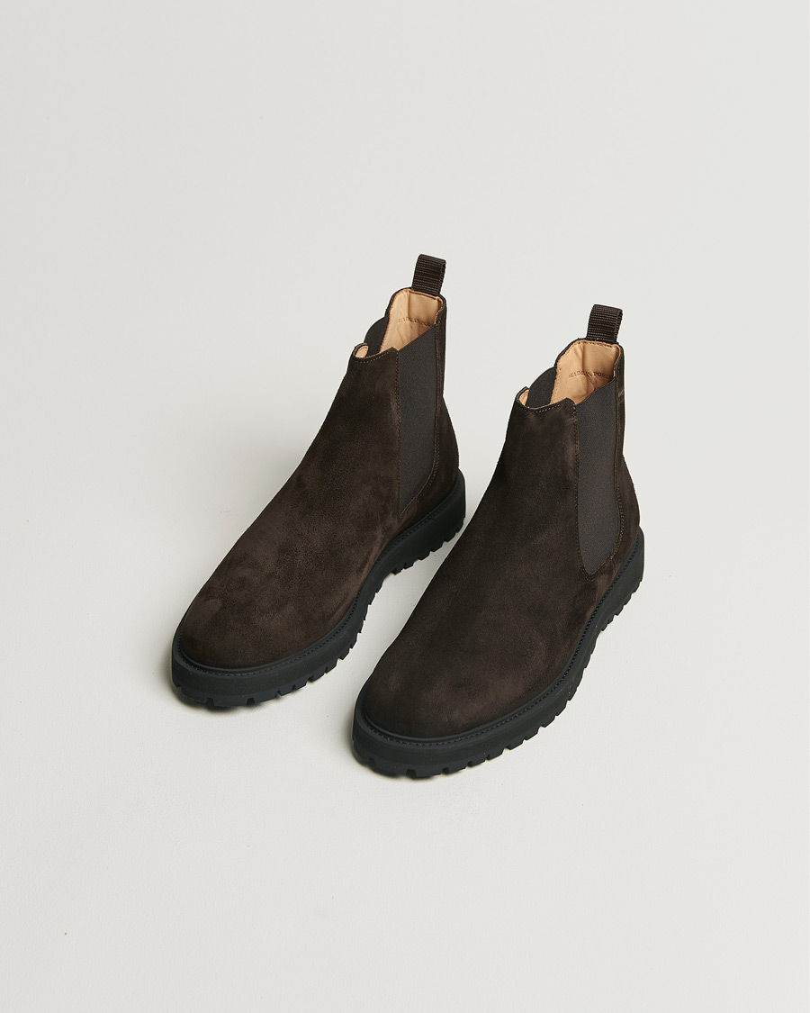 Homme | CQP Crest Suede Chelsea Boot Dark Brown | CQP | Crest Suede Chelsea Boot Dark Brown