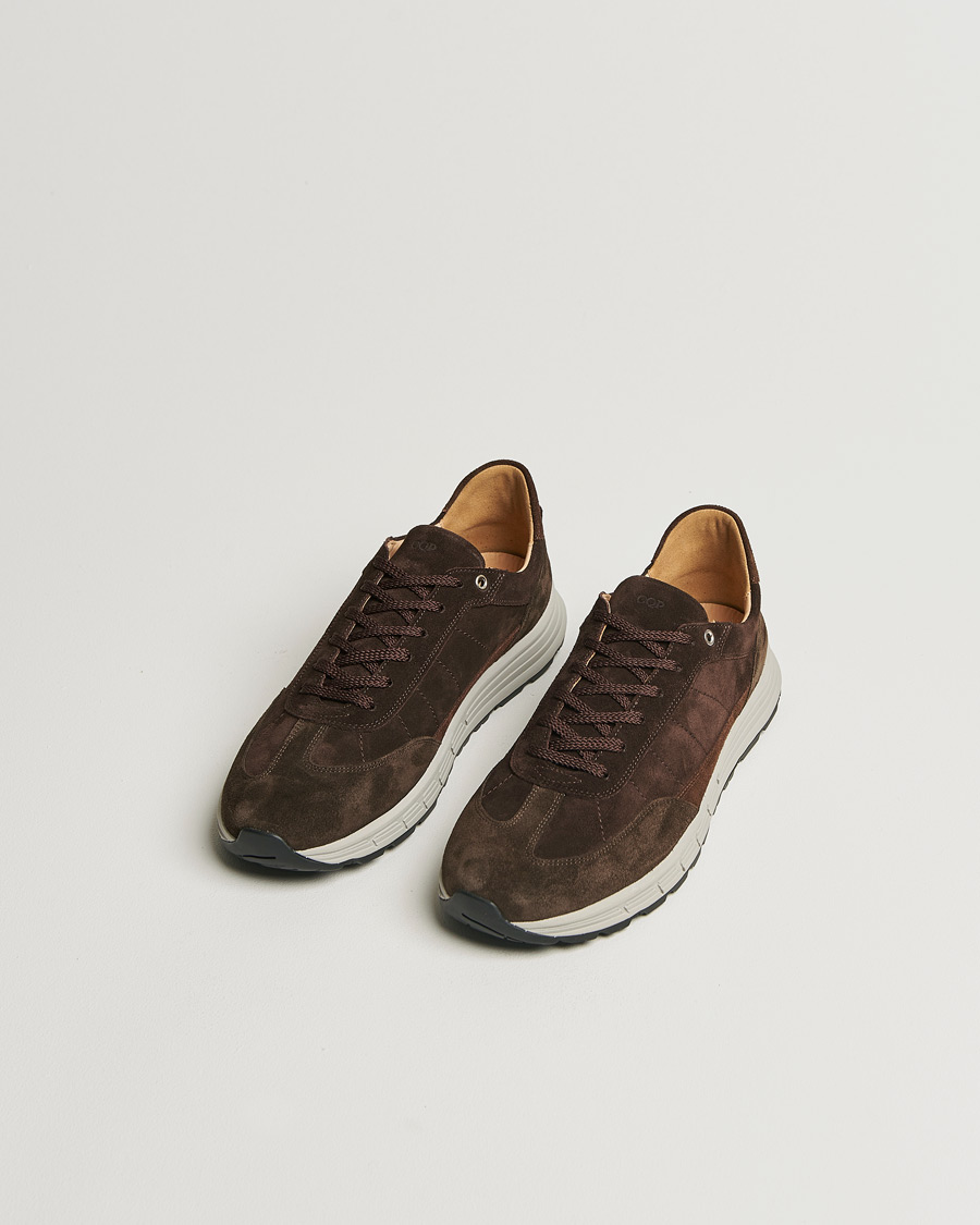 Heren | Sneakers | CQP | Renna Suede Runner Dark Brown