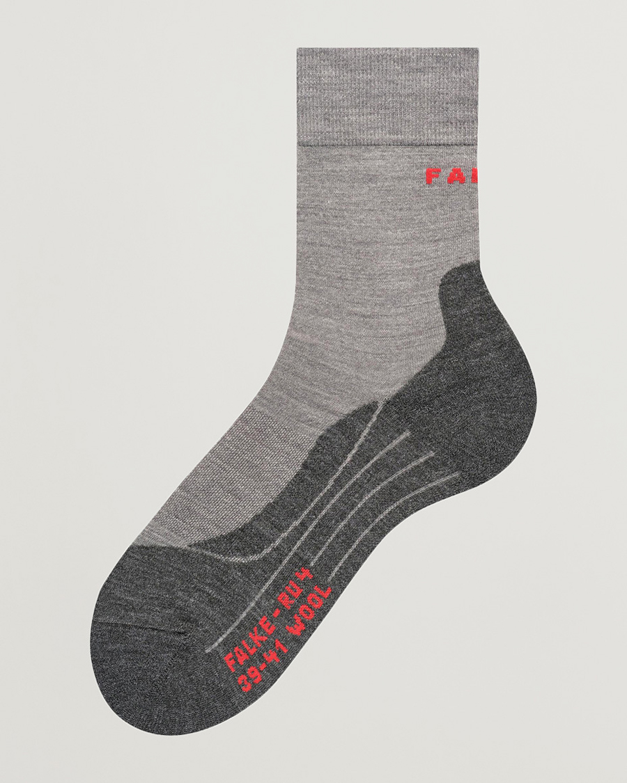 Homme | Sous-Vêtements Et Chaussettes | Falke Sport | RU4 Endurance Wool Running Socks Light Grey Mel