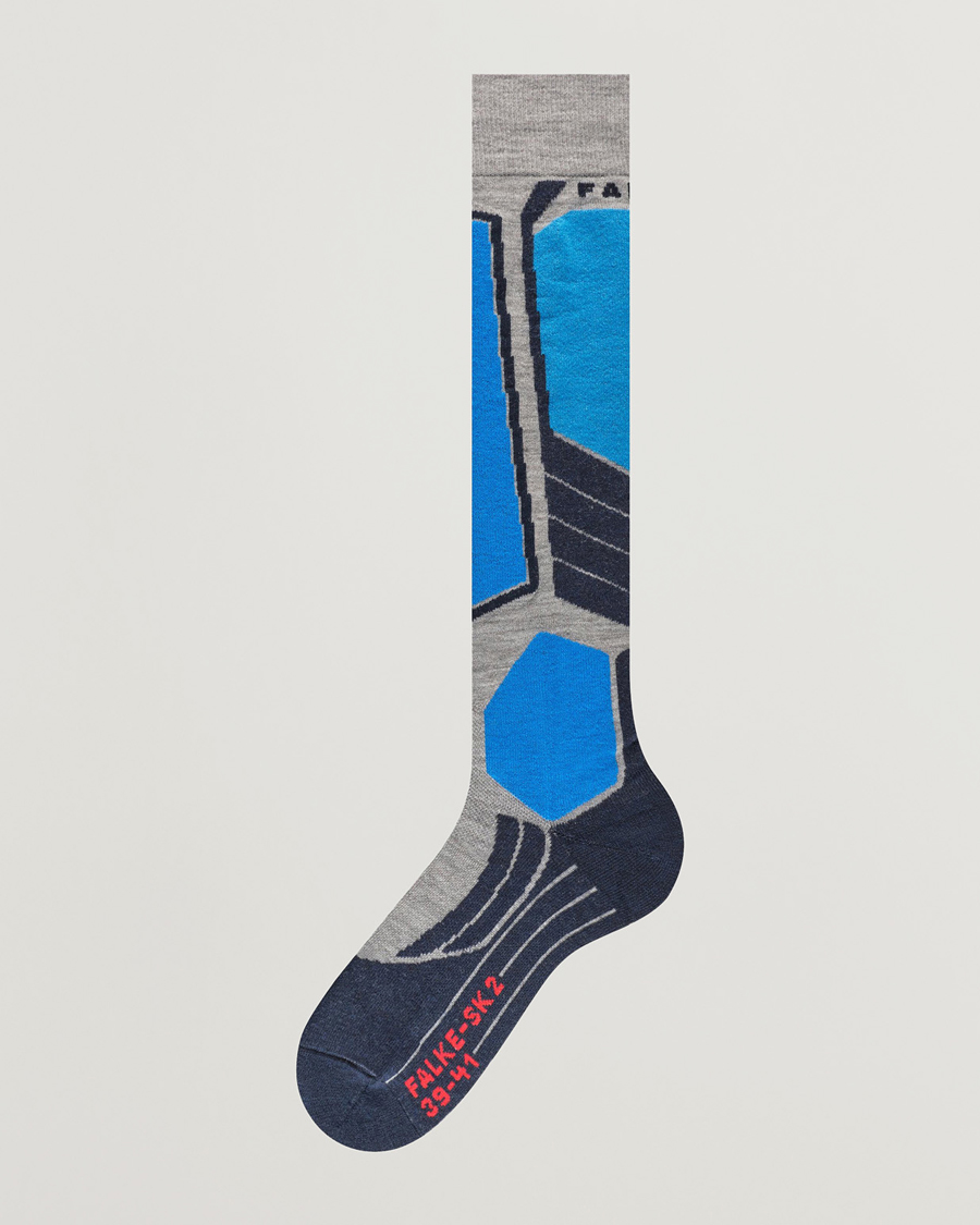 Homme | Sous-Vêtements Et Chaussettes | Falke Sport | SK2 Intermediate Wool Knee High Socks Light Grey