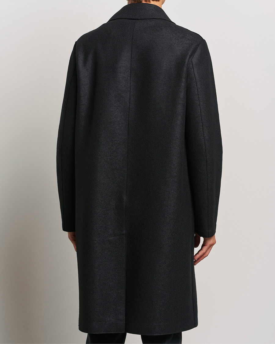 Heren | Jassen | Harris Wharf London | Pressed Wool Long Peacoat Black