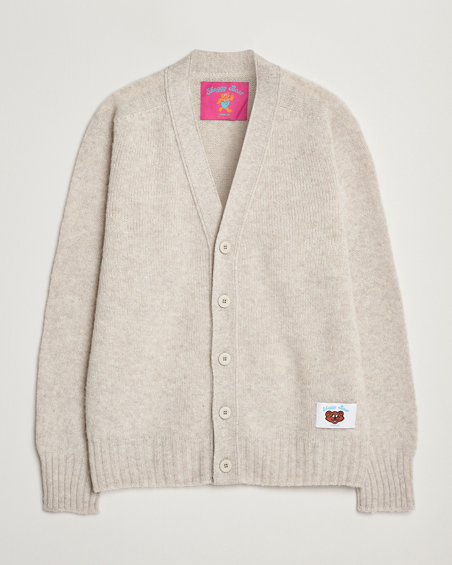 Heren | Truien | Howlin' | Shaggy Bear Cardigan Cosmic Latte