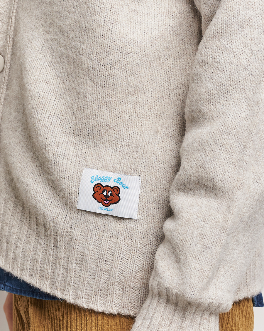 Heren | Truien | Howlin' | Shaggy Bear Cardigan Cosmic Latte