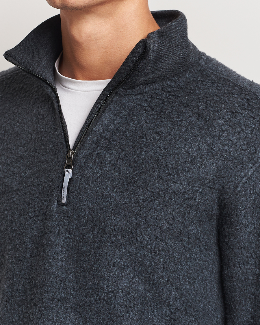 Homme | Pulls Et Tricots | Houdini | Alto Wool/Tencel Half Zip True Black