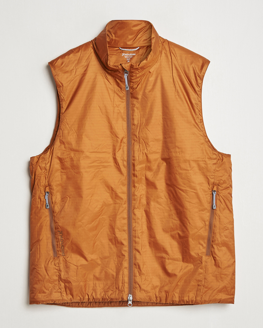 Heren | Jassen | Houdini | Dunfri Primaloft Padded Vest Rust Brown