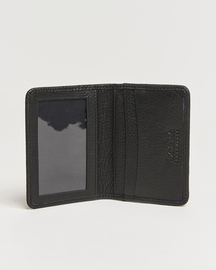 Heren | Portemonnees | Loake Shoemakers | Fenchurch Grained Leather Card Holder Black