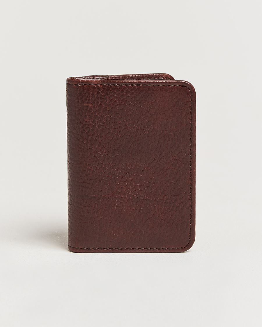 Heren | Portemonnees | Loake Shoemakers | Fenchurch Grained Leather Card Holder Dark Brown