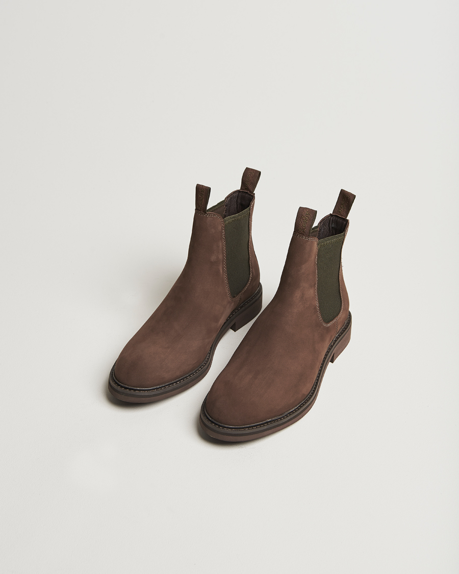 Homme | Bottes | Loake 1880 | Ducksworth Waterproof Chelsea Boot Brown Nubuck