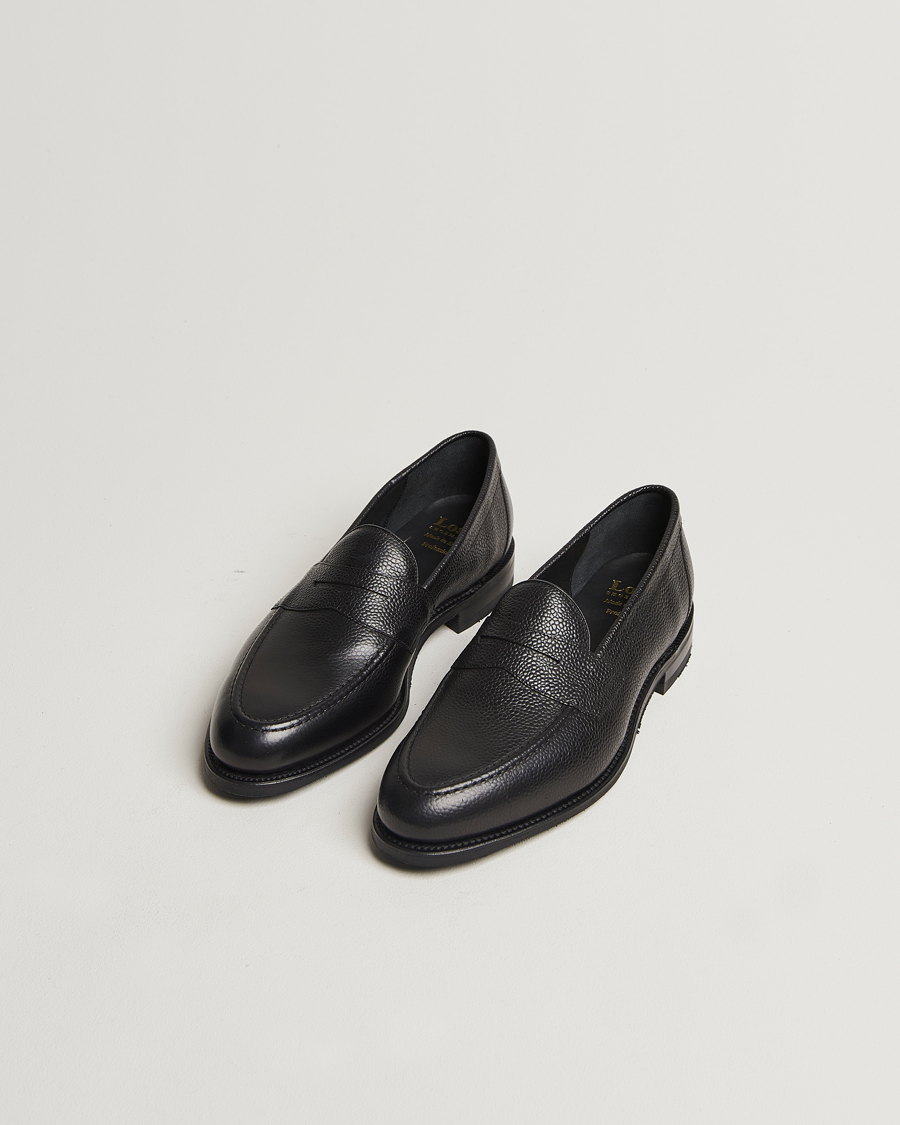 Homme | Loafers | Loake 1880 | Imperial Grained Penny Loafer Black